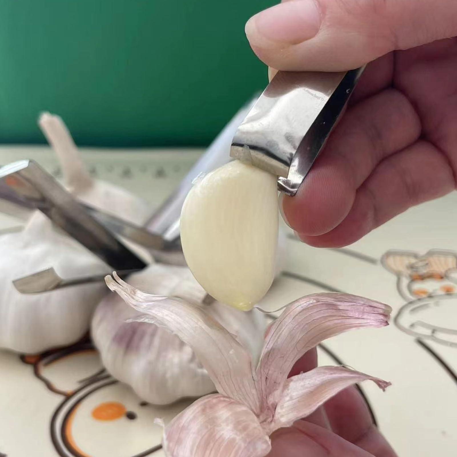 Kitchen Gadgets Garlic - 1-delige keukenset: knoflookpeller en visgraatpincet -