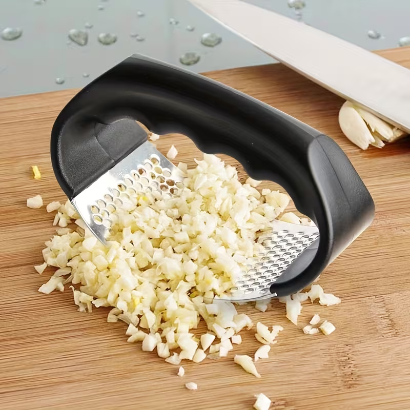 Kitchen Gadgets Garlic - Knoflookpers, Knoflookpers met schommel, RVS Knoflookpers,