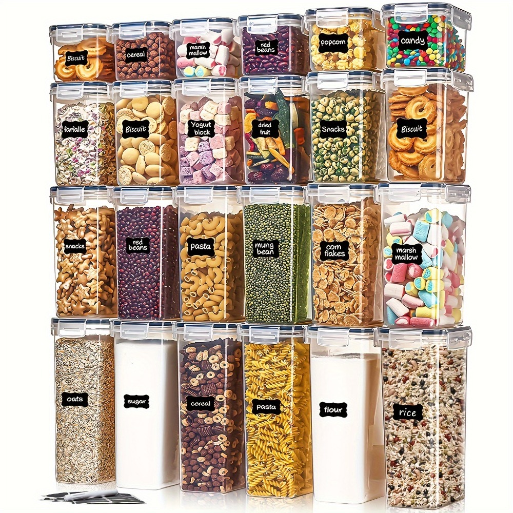 Kitchen Gadgets Organizer - 24 Stuks Voedsel Opslag Containers 12