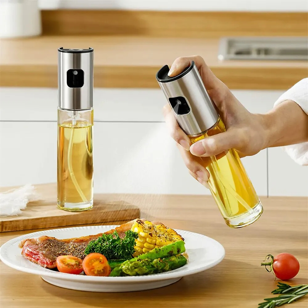 Oil Mister Spray Bottle - Glazen oliespuit voor koken Olijfspray Mister