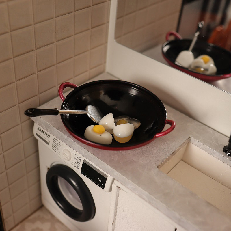 Kitchen Gadgets Under 100 - 1:12 Poppenhuis Simulatie Ei Spatel Koekenpan