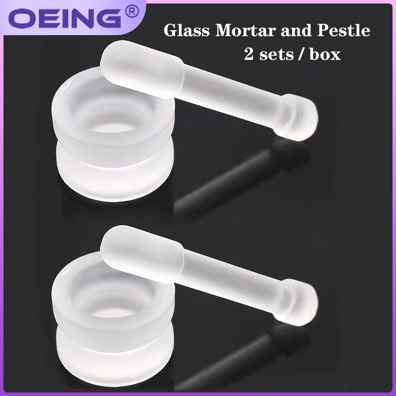 Kitchen Gadgets Garlic - Vijzel en Stamper Set Glazen Pillen