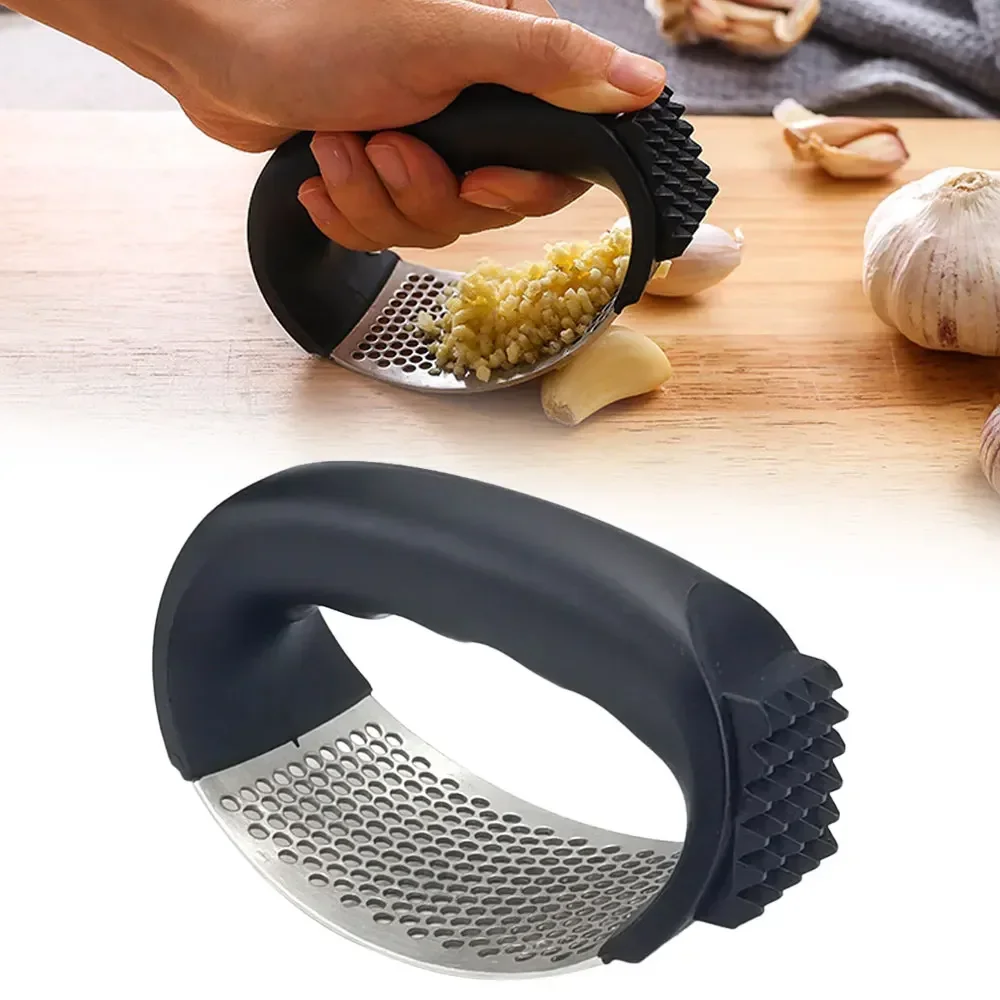 Kitchen Gadgets Garlic - Duurzame roestvrijstalen handmatige knoflookhakker, -pers en