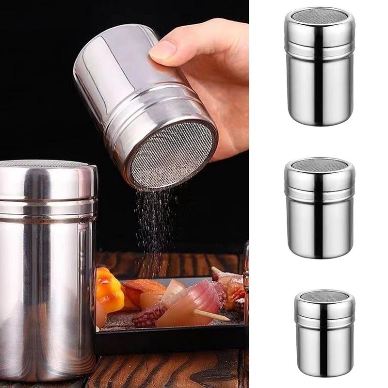 Kitchen Gadgets For Arthritic Hands - Roestvrijstalen poedersproeierfles Meelzeef Stofdoekfles Compact formaat