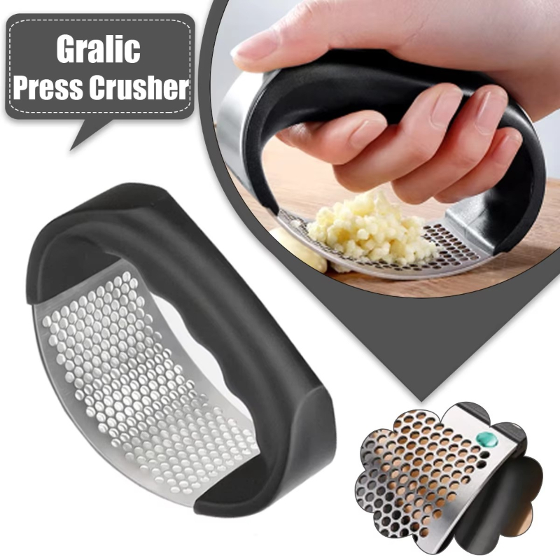 Kitchen Gadgets Garlic - 1/6 stuks roestvrijstalen knoflookpers, handmatige knoflookhakselaar,