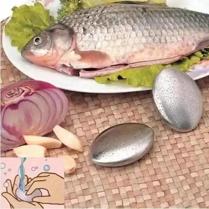 Kitchen Hand Gadgets - Nieuwe zeep, roestvrijstalen zeep, handgeurverwijderaar, staafzeep,