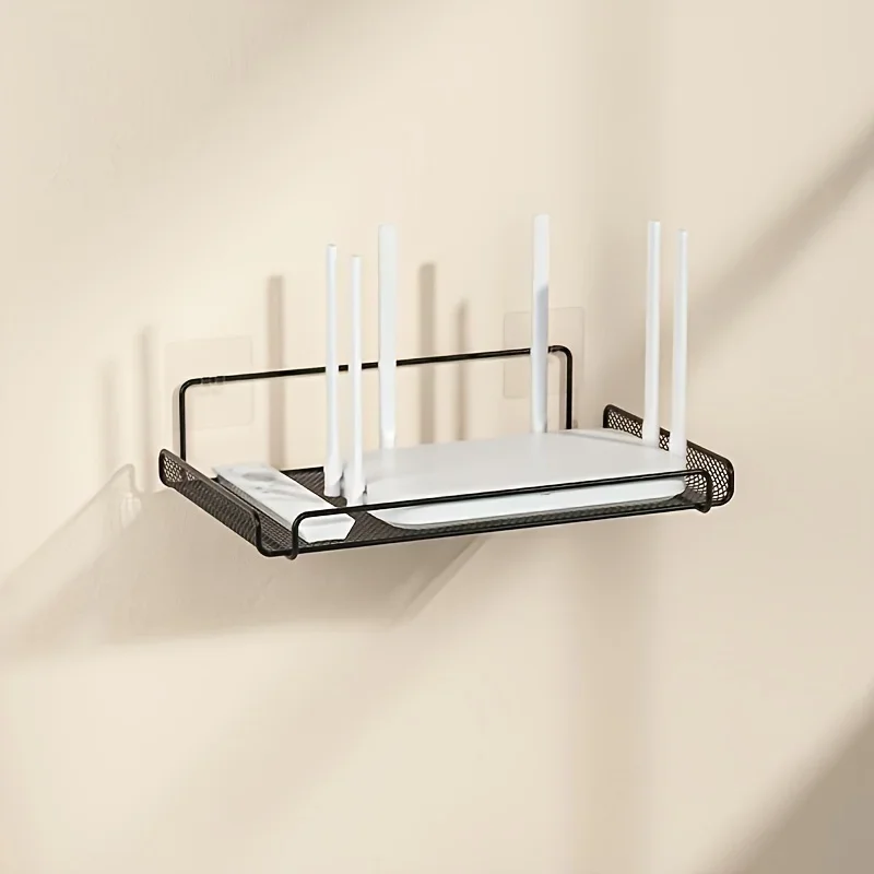 Kitchen Gadgets Organizer - Roestvrijstalen routerplank zonder boren, WiFi wandmontage