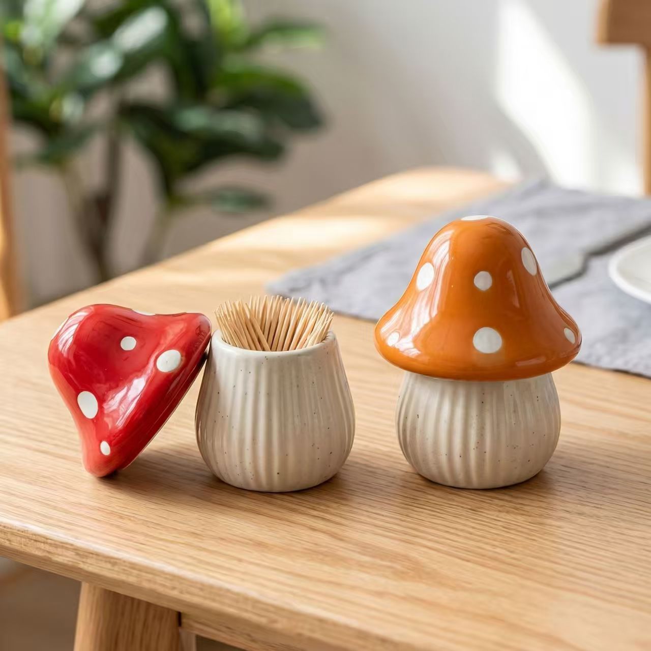 Cartoon Paddestoel Keramische  - Kitchen Gadgets Organizer recensie en prijs