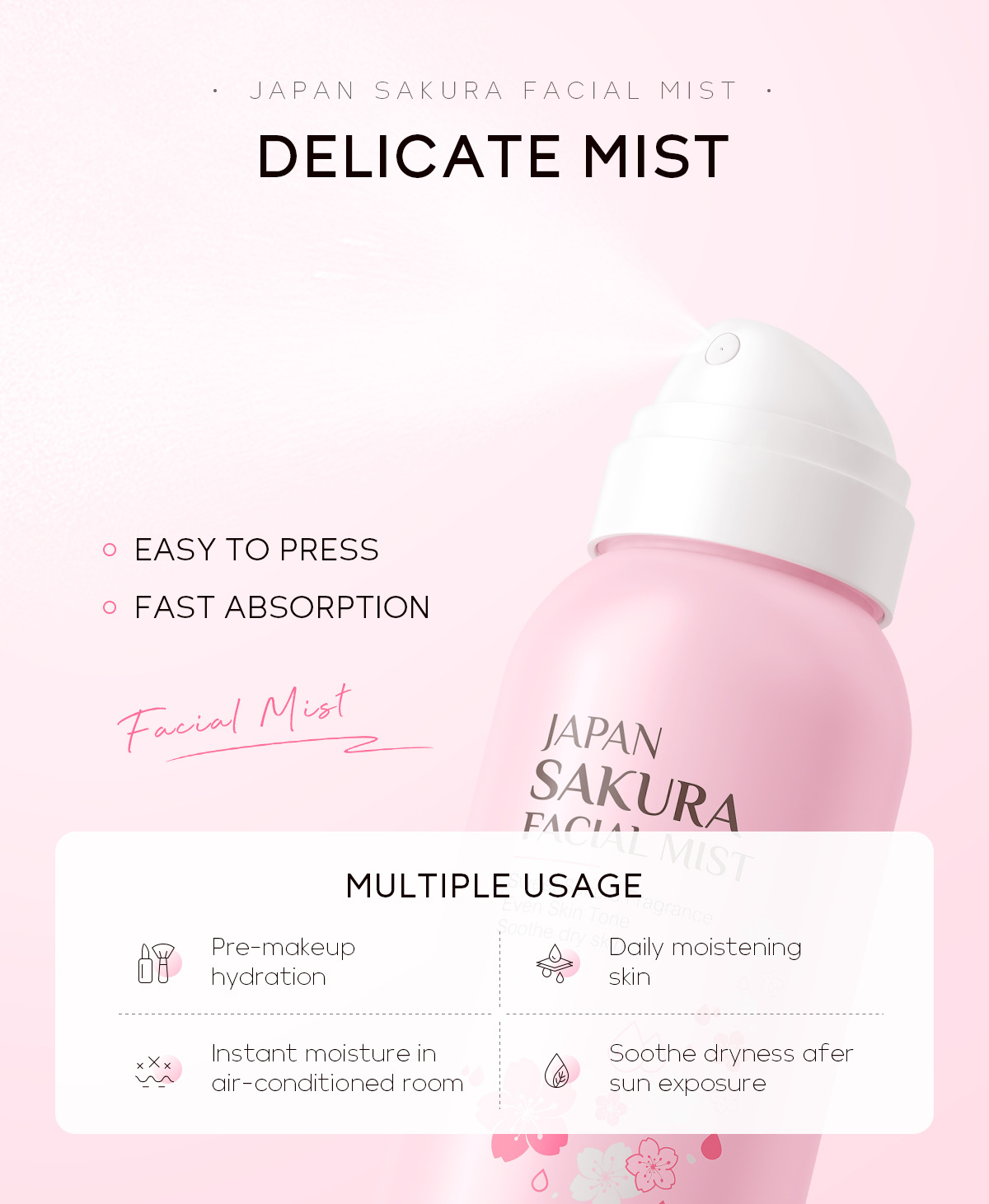 LAIKOU Sakura Facial Mist Verh - Oil Mister Spray Bottle recensie en prijs