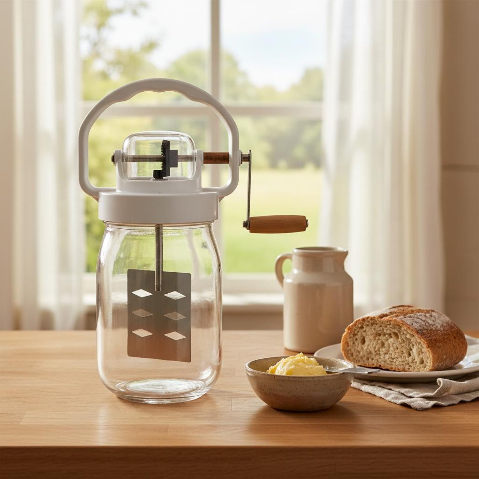Handmatige boterkarnton, makke - Kitchen Hand Gadgets recensie en prijs