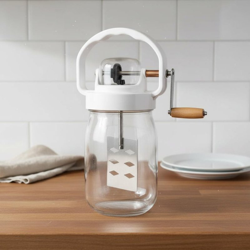 Handmatige boterkarnton, makke - Kitchen Hand Gadgets recensie en prijs