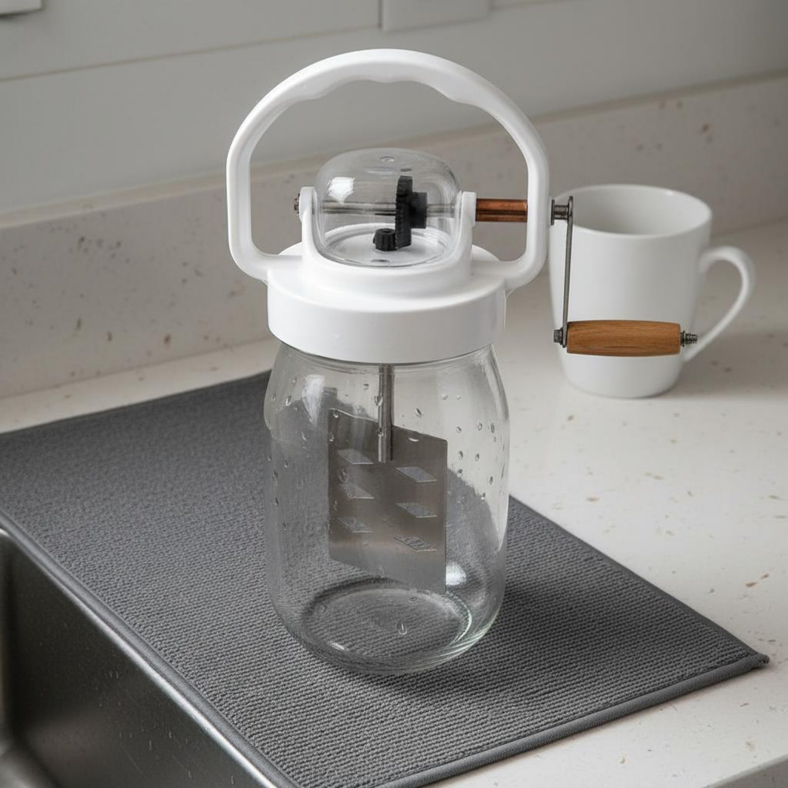 Handmatige boterkarnton, makke - Kitchen Hand Gadgets recensie en prijs