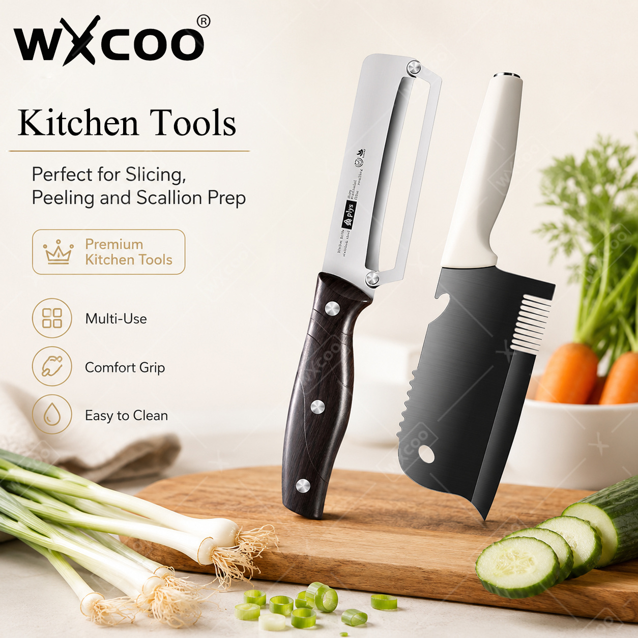 WXCOO RVS Prei Snijder Schille - Kitchen Gadgets For Arthritic Hands recensie en prijs