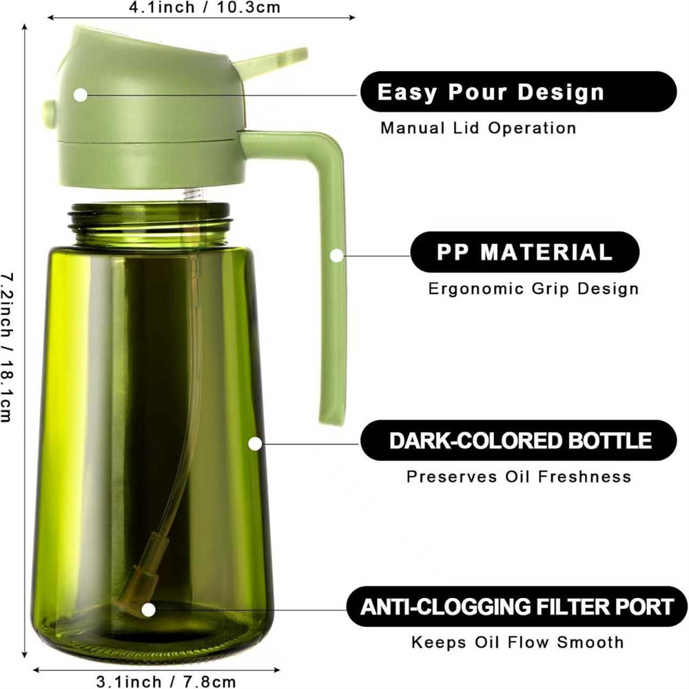 470ml 2-in-1 glazen olijfolie  - Kitchen Gadgets Oil Spray recensie en prijs