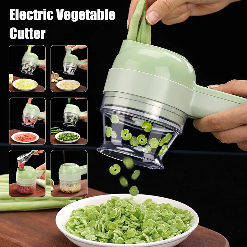 4-in-1 Elektrische Groentensni - Kitchen Gadgets Garlic recensie en prijs